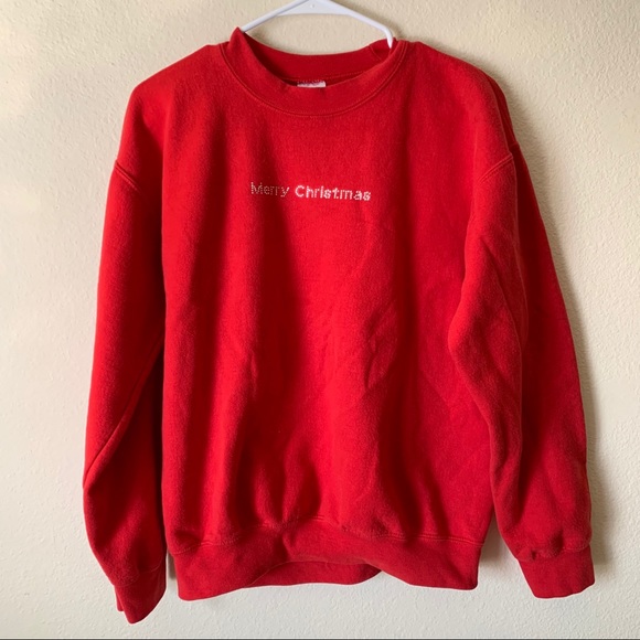 SOLD Merry Christmas crew neck sweatshirt - Picture 3 of 6